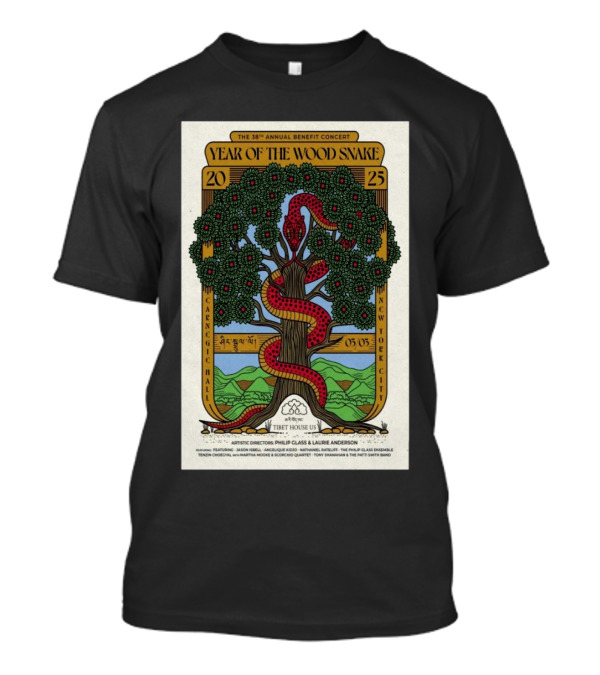 38th Annual Tibet House US Benefit Concert Year Of The Wood Snake March 3 2025 Carnegie Hall New York City T-Shirt