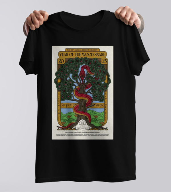 38th Annual Tibet House US Benefit Concert Year Of The Wood Snake March 3 2025 Carnegie Hall New York City T-Shirt