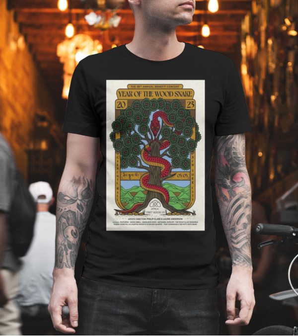 38th Annual Tibet House US Benefit Concert Year Of The Wood Snake March 3 2025 Carnegie Hall New York City T-Shirt
