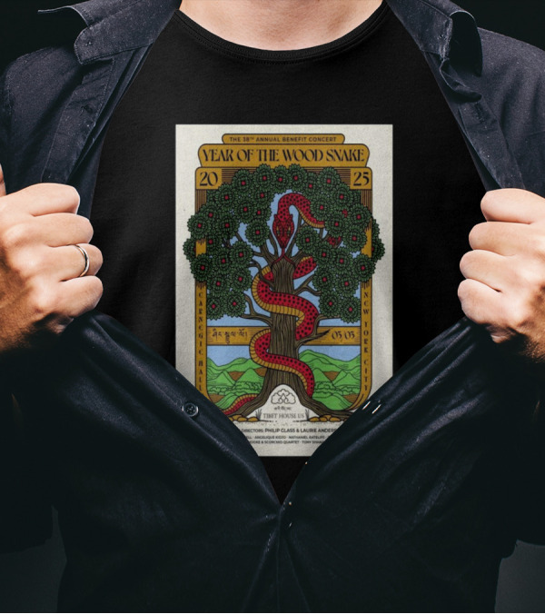 38th Annual Tibet House US Benefit Concert Year Of The Wood Snake March 3 2025 Carnegie Hall New York City T-Shirt