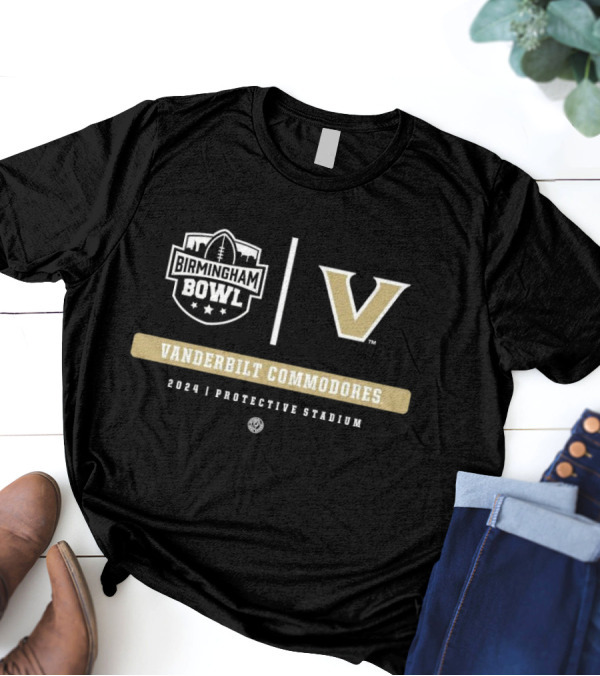 Vanderbilt Commodores Birmingham Bowl 2024 Protective Stadium T-Shirt