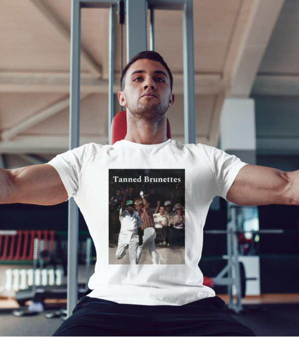 Tanned Brunettes Golf Celebration In Front Of Crowd T-Shirt