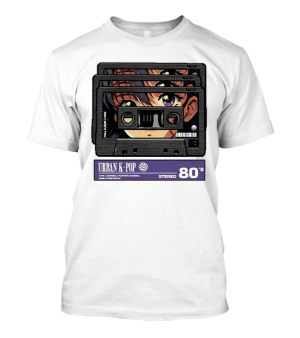Urban K-Pop Stereo 80’s Anime Cassette Aesthetic T-Shirt