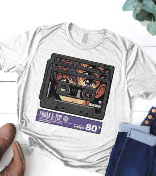 Urban K-Pop Stereo 80’s Anime Cassette Aesthetic T-Shirt