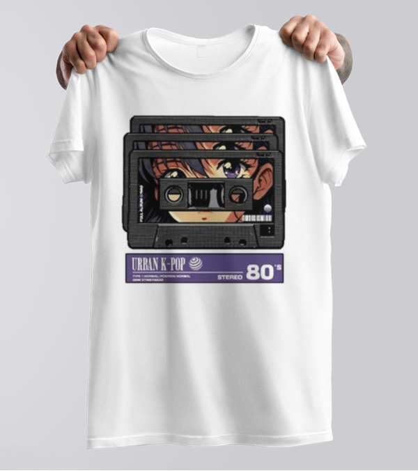 Urban K-Pop Stereo 80’s Anime Cassette Aesthetic T-Shirt