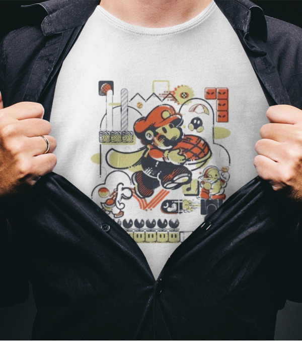 Athletic Acrobatics AGDQ 2025 Mario Retro Adventure Gaming T-Shirt