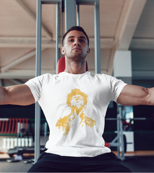 Anthony Green California Fire Relief Fund Charity Portrait Yellow Sketch T-Shirt