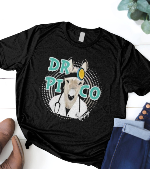 Katie Van Slyke Dr. Pico Doctor Donkey With Stethoscope And Head Mirror T-Shirt
