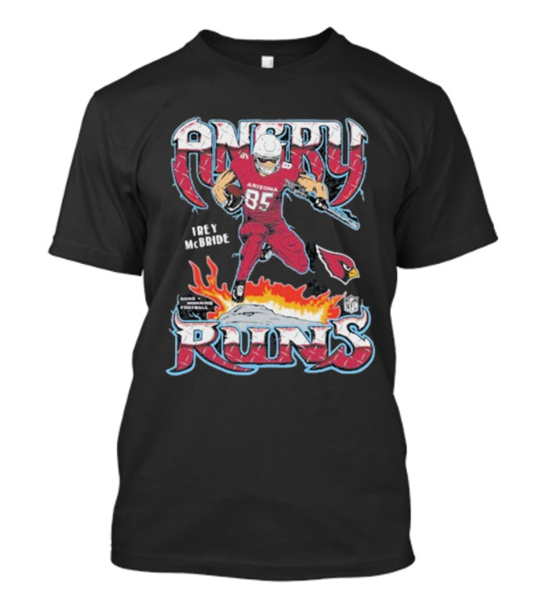 Arizona Cardinals Angry Runs Trey McBride NFL T-Shirt
