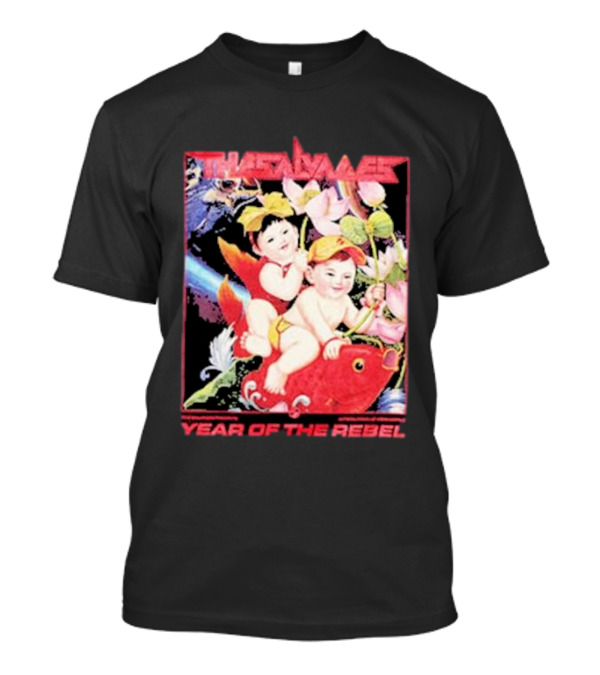 The Salvages Year Of The Rebel Playful Children On Fish And Lotus Blossoms T-Shirt