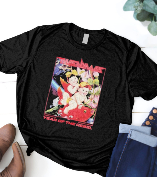The Salvages Year Of The Rebel Playful Children On Fish And Lotus Blossoms T-Shirt