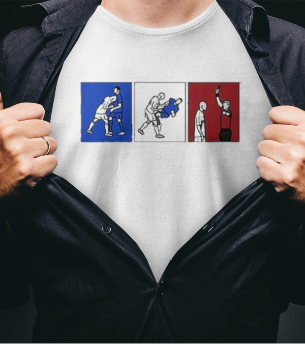 Zinedine Zidane Headbutt 2006 World Cup Final Italy Vs France Iconic Moment T-Shirt