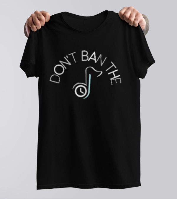 DON'T BAN THE TIKTOK CLOCK LOGO 2025 T-Shirt