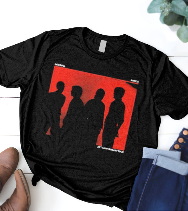 Interpol Antics 20th Anniversary Tour Silhouettes T-Shirt