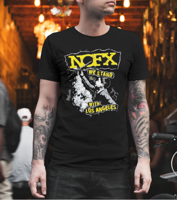 NOFX We Stand With Los Angeles Fire Relief Sebas Theriault T-Shirt