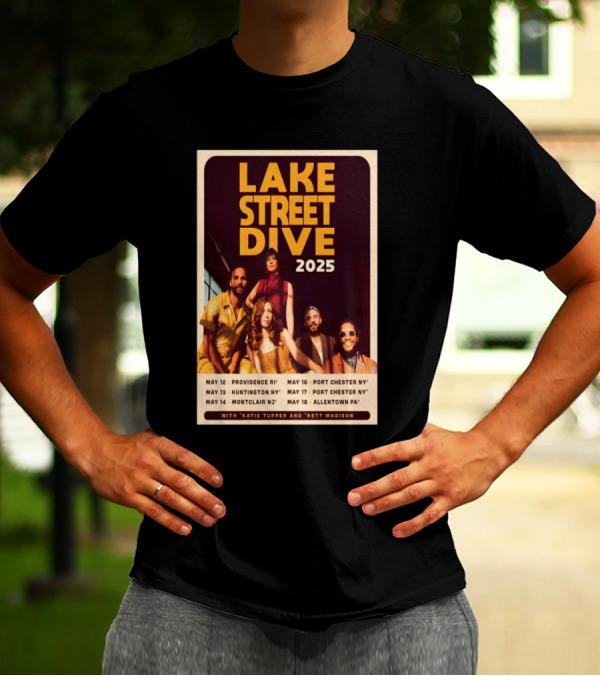 Lake Street Dive 2025 Tour Providence Huntington Montclair Port Chester Allentown T-Shirt