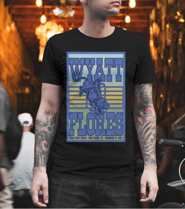 Wyatt Flores December 27 2024 Billy Bob’s Texas Fort Worth Rodeo T-Shirt