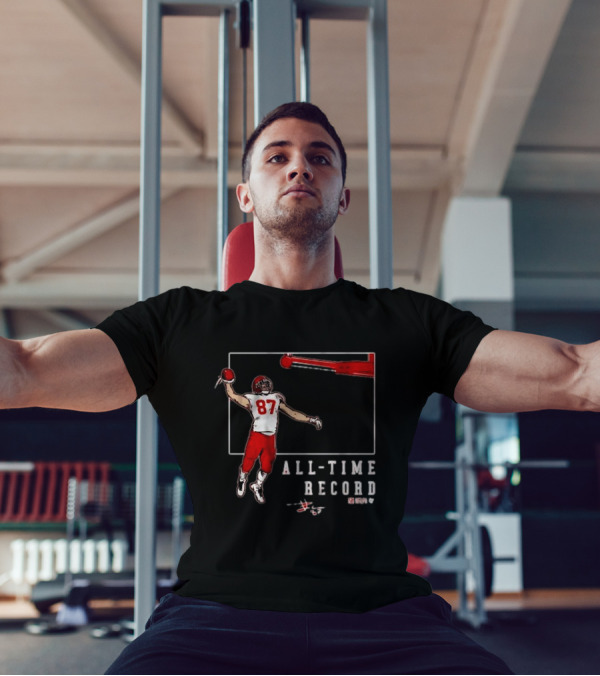 Travis Kelce 87 All-Time Record Touchdown NFL Football T-Shirt