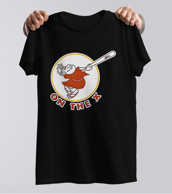 San Diego Padres Swinging Friar Mascot On The X T-Shirt