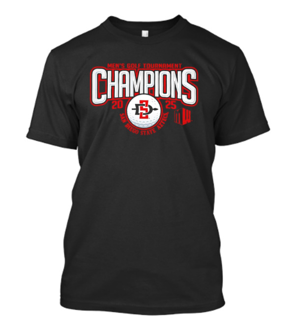 SDSU Champions 2025 San Diego State Golf Mountain West Tournament T-Shirt