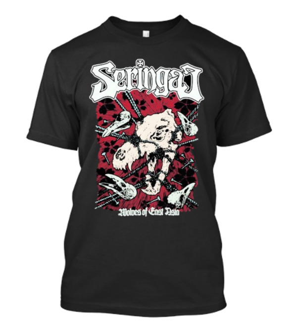 Seringai Wolves Of East Asia Tour 2025 Metal Band Skull And Bones Art T-Shirt
