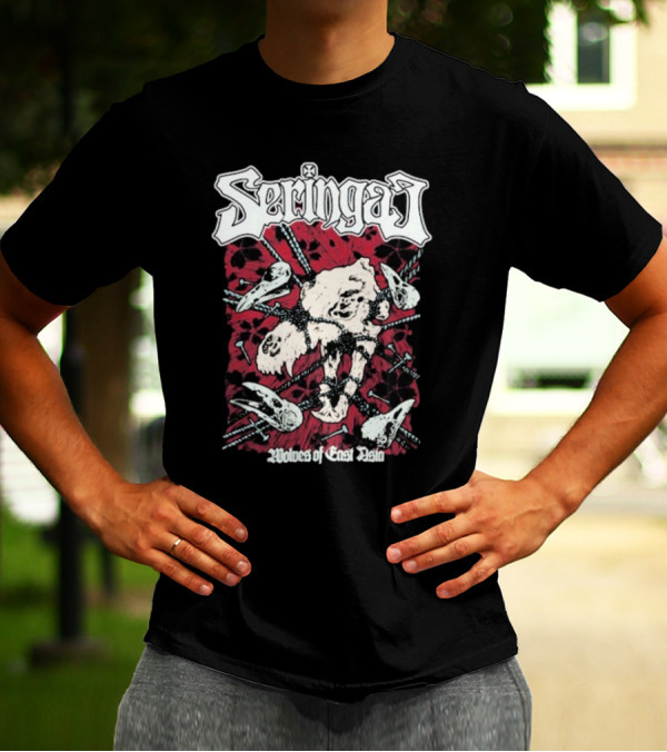 Seringai Wolves Of East Asia Tour 2025 Metal Band Skull And Bones Art T-Shirt