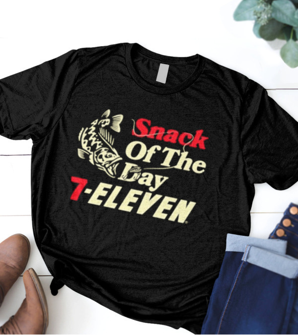 Snack Of The Day Fish Graphic 7-Eleven T-Shirt