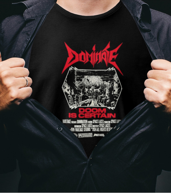 Dominate Doom Is Certain Tour 2023 Space Laces Special Guest T-Shirt