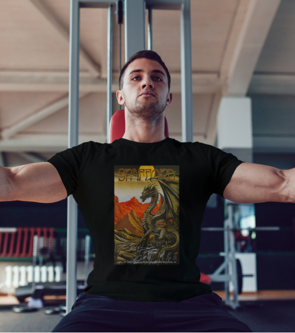 Spafford Roanoke VA 5 Points Music Sanctuary April 18 2025 Dragon Desert Scene T-Shirt