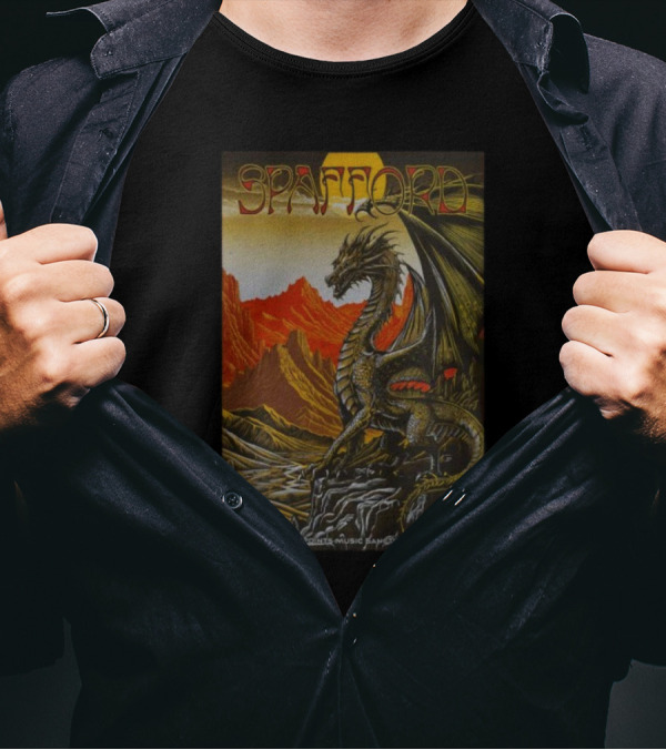 Spafford Roanoke VA 5 Points Music Sanctuary April 18 2025 Dragon Desert Scene T-Shirt
