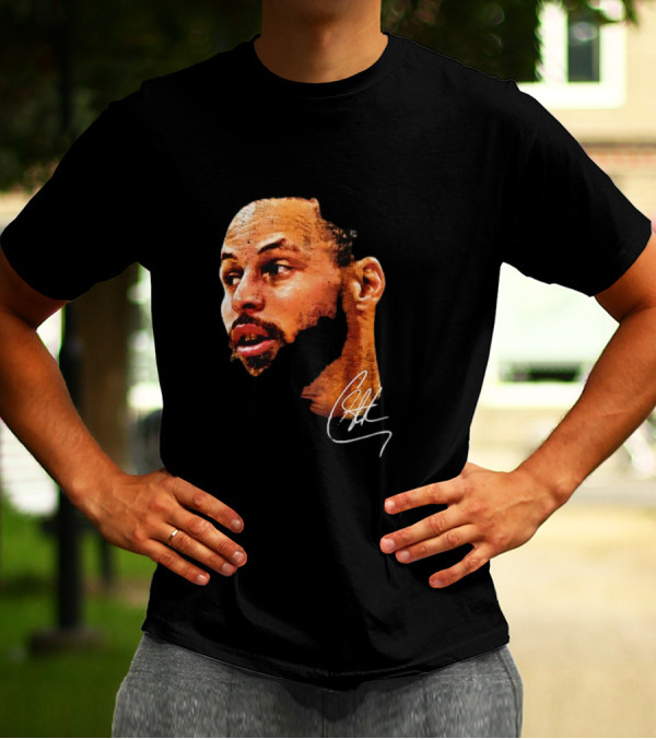 Stephen Curry NBA Big Face Signature T-Shirt