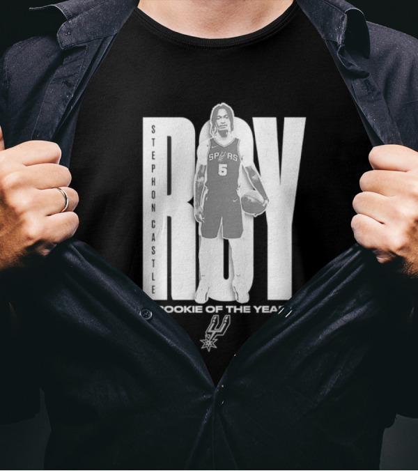 Stephon Castle San Antonio Spurs 2025 ROTY Prediction NBA Rookie Of The Year T-Shirt