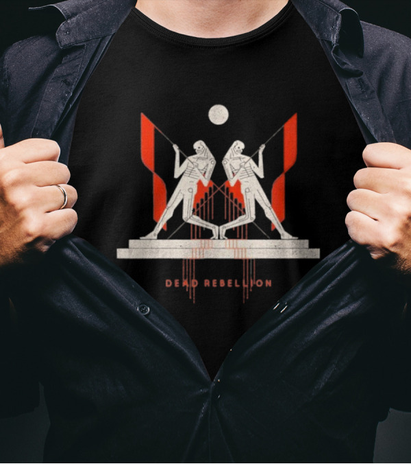 Dead Rebellion Strung Out Mirror Dueling Figures T-Shirt
