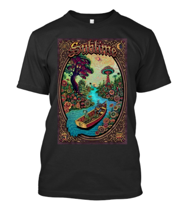 Sublime BeachLife Redondo Beach CA May 3 2025 Tour Psychedelic Artwork T-Shirt