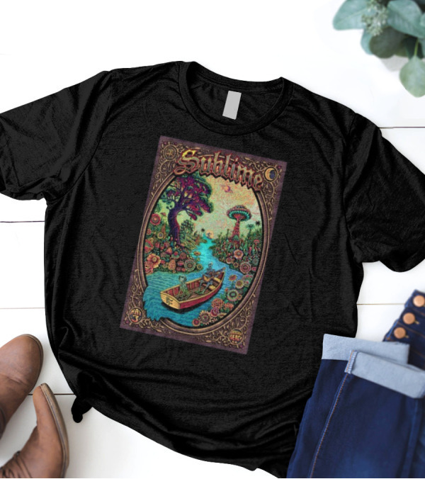 Sublime BeachLife Redondo Beach CA May 3 2025 Tour Psychedelic Artwork T-Shirt