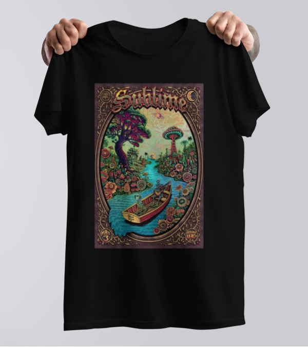 Sublime BeachLife Redondo Beach CA May 3 2025 Tour Psychedelic Artwork T-Shirt