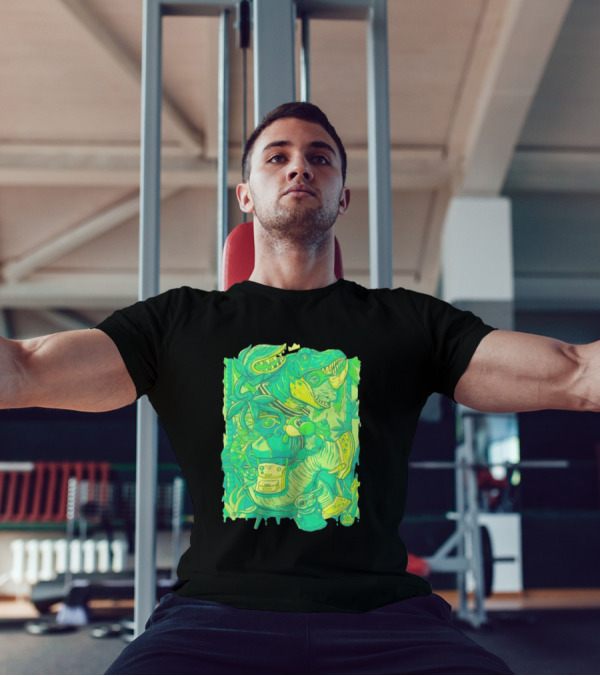 Ten Hundred Green Rhino 10 Hun Adventure T-Shirt