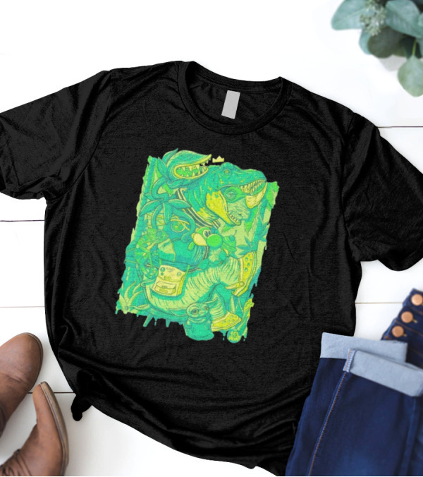Ten Hundred Green Rhino 10 Hun Adventure T-Shirt