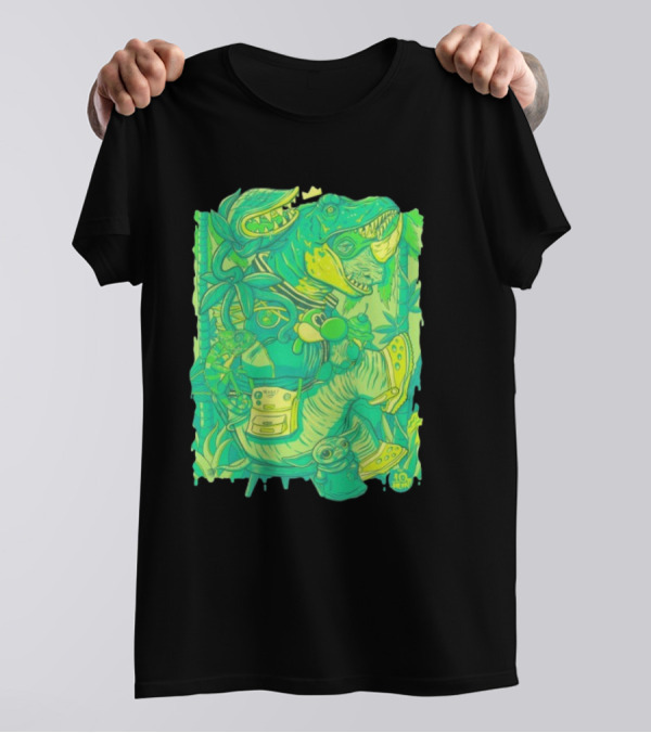 Ten Hundred Green Rhino 10 Hun Adventure T-Shirt