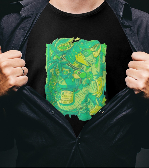 Ten Hundred Green Rhino 10 Hun Adventure T-Shirt