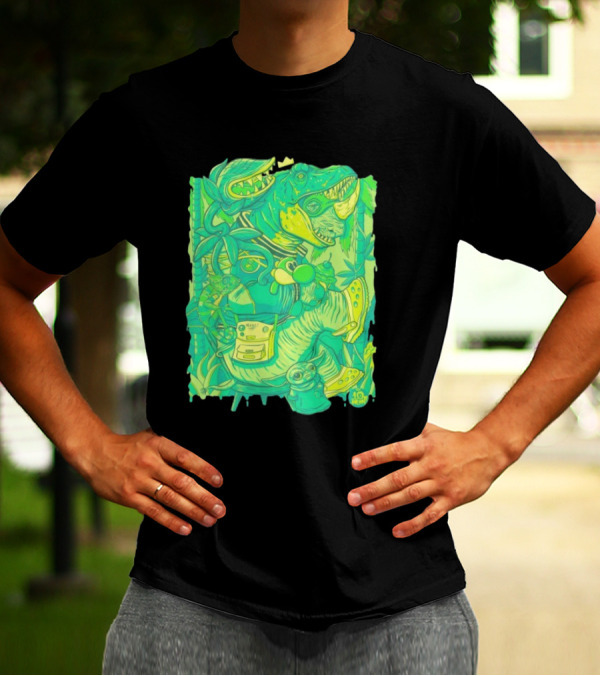 Ten Hundred Green Rhino 10 Hun Adventure T-Shirt
