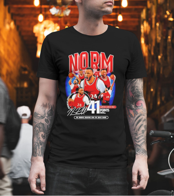 Clippers Norman Powell 24 Clippers Career High Signature 41 Points T-Shirt