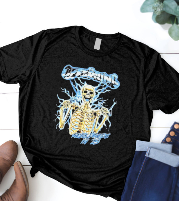 The Offspring 2025 Worldwide Electric Skeleton Tour Japan Australia Dates T-Shirt