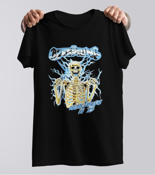 The Offspring 2025 Worldwide Electric Skeleton Tour Japan Australia Dates T-Shirt