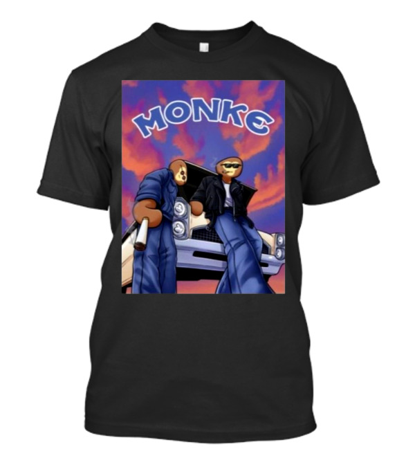 Monke Spoonkid Joe Cool Car Sky T-Shirt