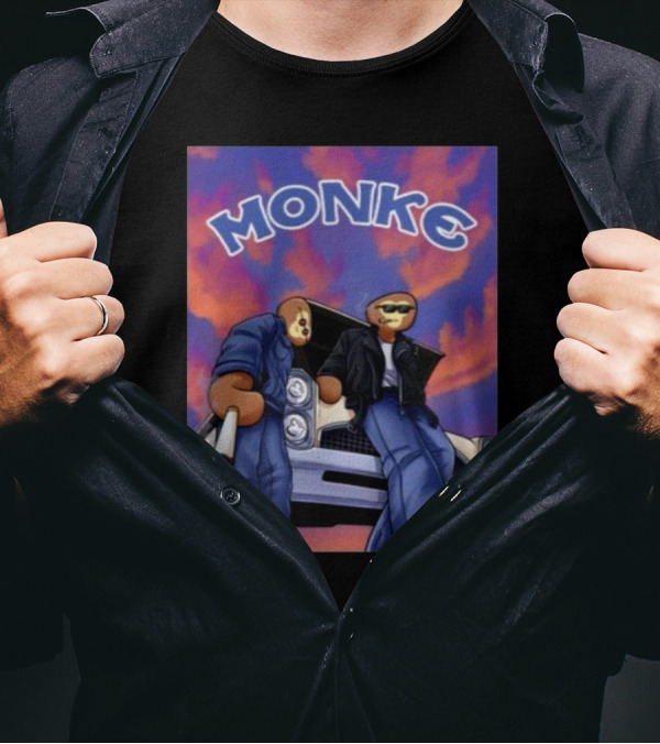 Monke Spoonkid Joe Cool Car Sky T-Shirt