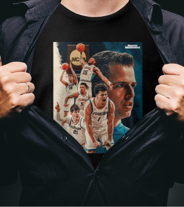 Florida Gators Basketball 2025 National Champs Sports Illustrated T-Shirt