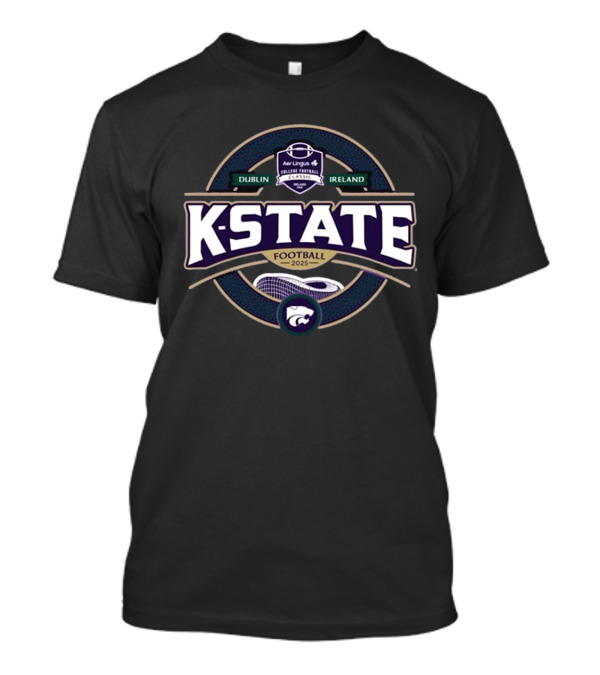 Aer Lingus College Football Classic Dublin Ireland K-State Wildcats Football 2025 T-Shirt