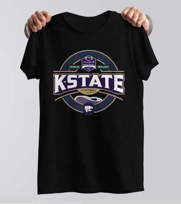 Aer Lingus College Football Classic Dublin Ireland K-State Wildcats Football 2025 T-Shirt
