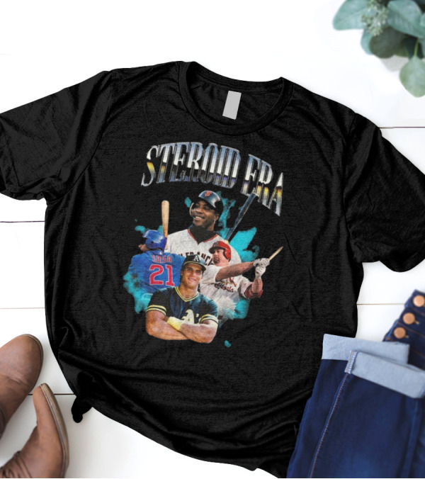 Steroid Era Baseball Legends Collage T-Shirt